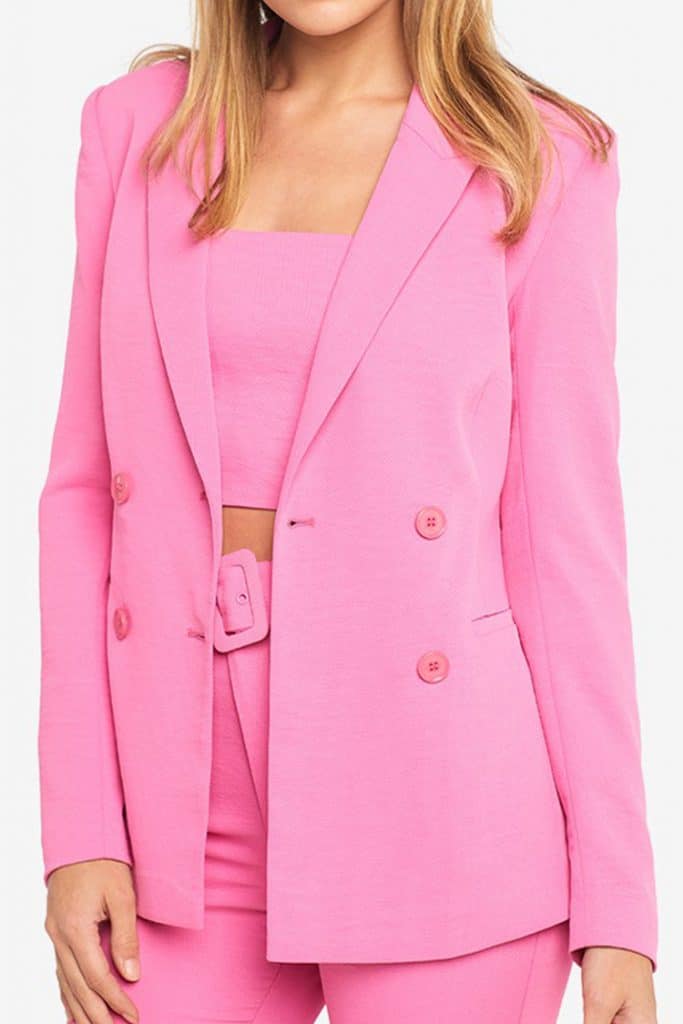 Bardot Parisienne Blazer | | Lupakan Putih (dan Navy)—Pink adalah Warna Blazer Paling Trendi Saat Ini