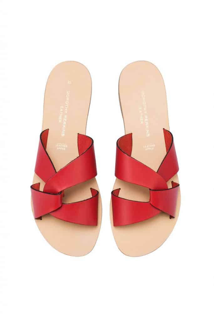 Dorothy Perkins Red Strappy Flat Sandals | | 15 Strappy Sandal Tercantik yang Bisa Kamu Miliki Saat Ini