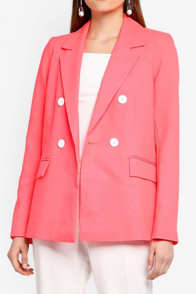 River Island Blazer | | Lupakan Putih (dan Navy)—Pink adalah Warna Blazer Paling Trendi Saat Ini