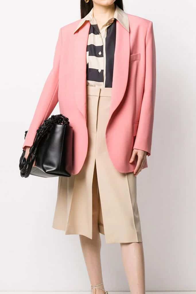 Stella McCartney Allison Tailored Jacket | | Lupakan Putih (dan Navy)—Pink adalah Warna Blazer Paling Trendi Saat Ini