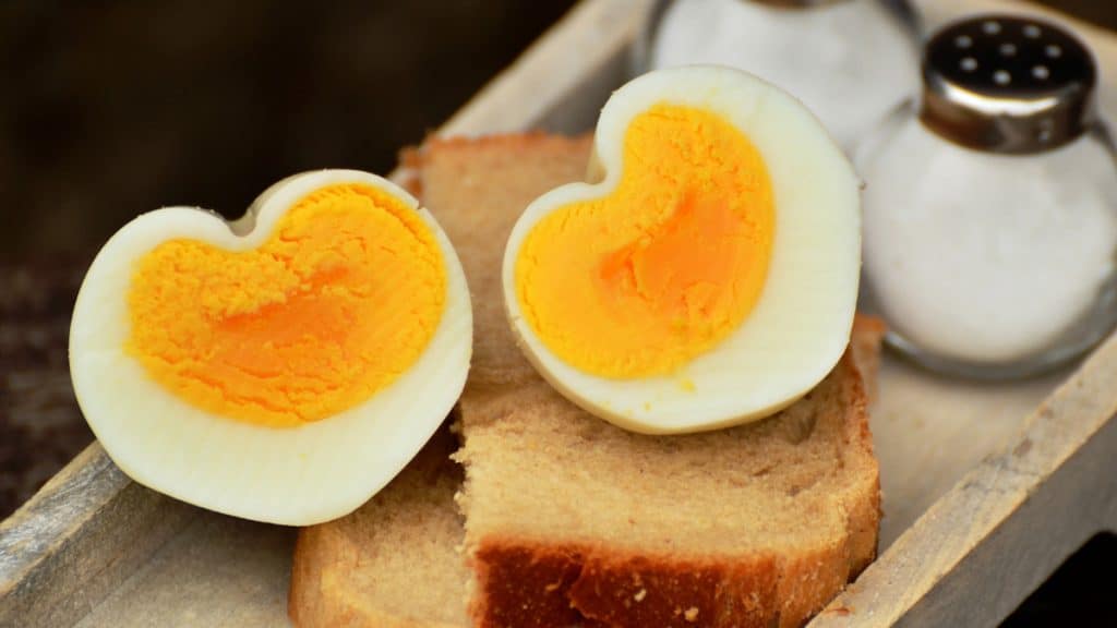 Telur separuh masak kalori Gojes Mami: