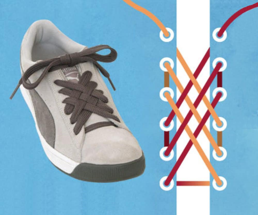 Cara memasang tali sepatu sekolah