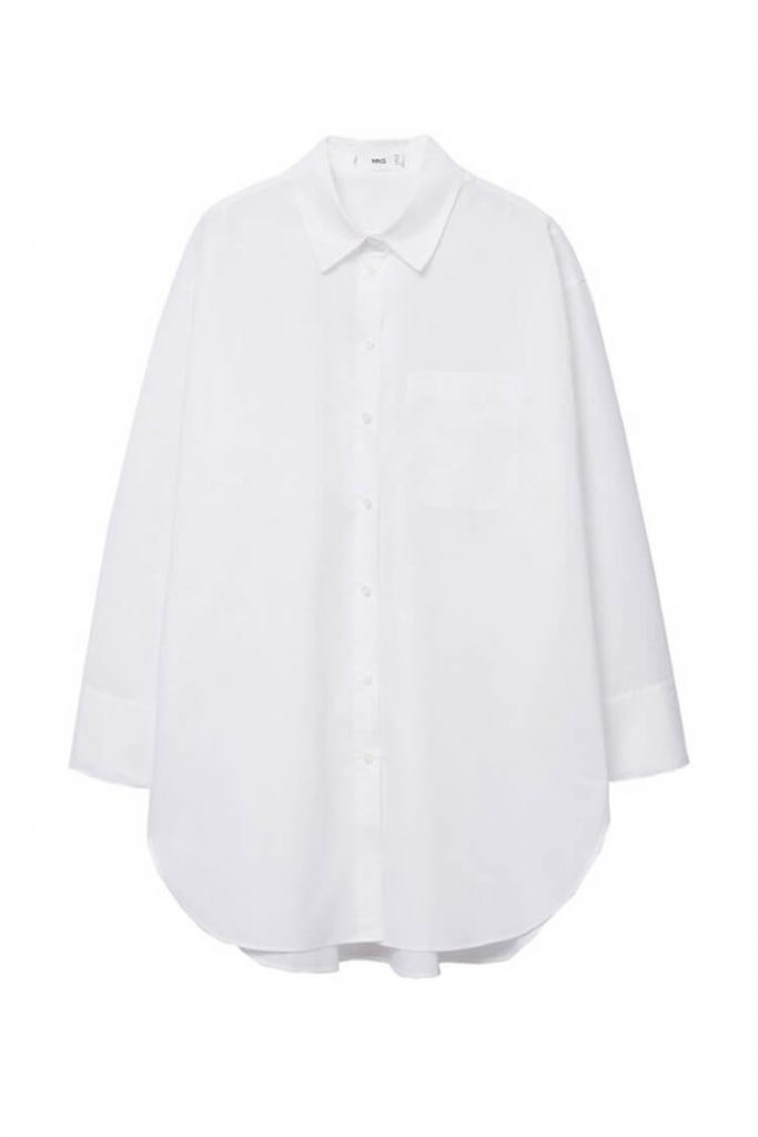 Mango Chest pocket Cotton Shirt | | 16 Paduan Warna Sempurna Untuk Biru Muda