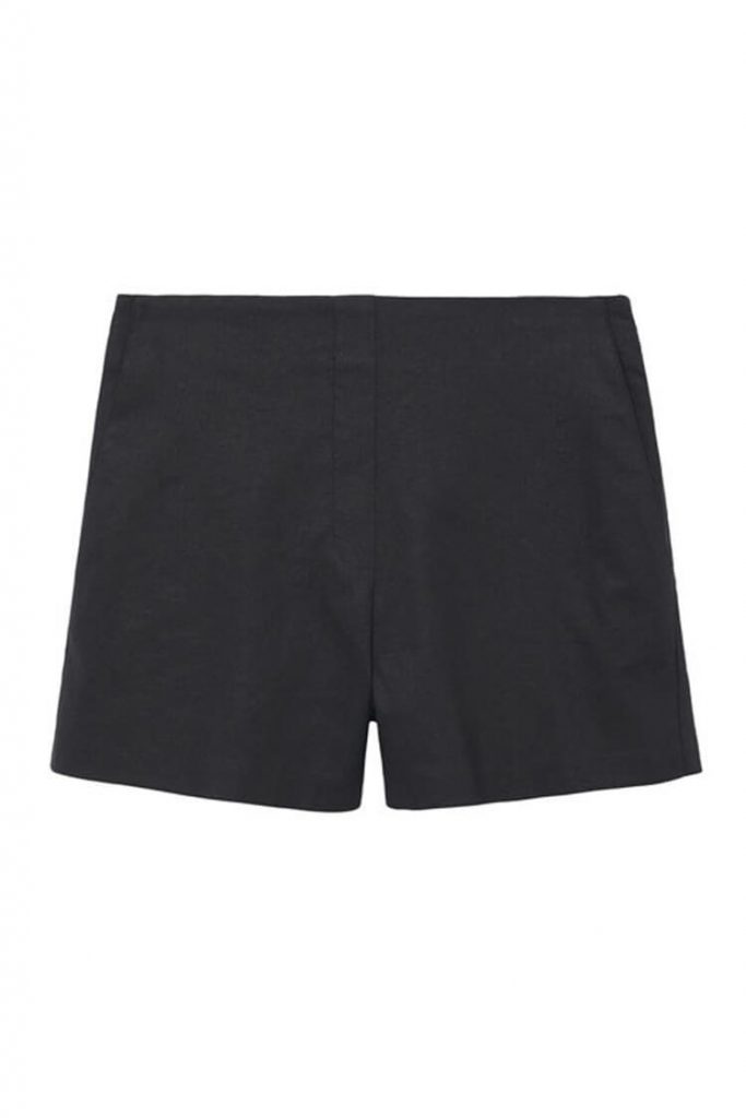 Mango Linen blend High waist Shorts | | 15 Inspirasi Mengenakan Celana Pendek Yang Nyaman dan Keren