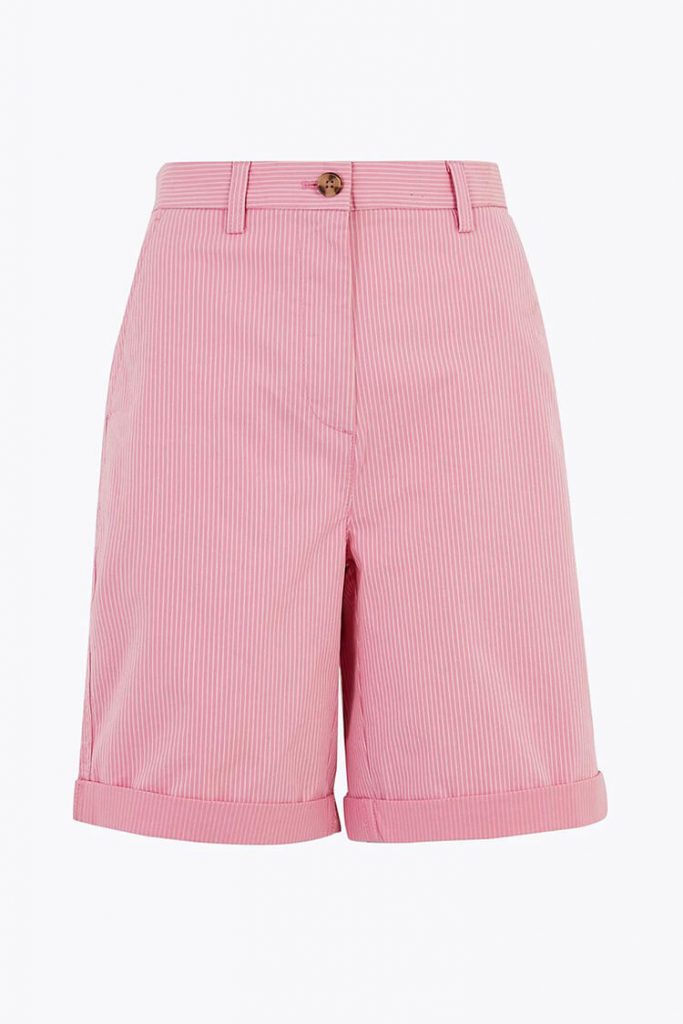 Marks Spencer Cotton Rich Striped Long Chino Shorts | | 15 Inspirasi Mengenakan Celana Pendek Yang Nyaman dan Keren