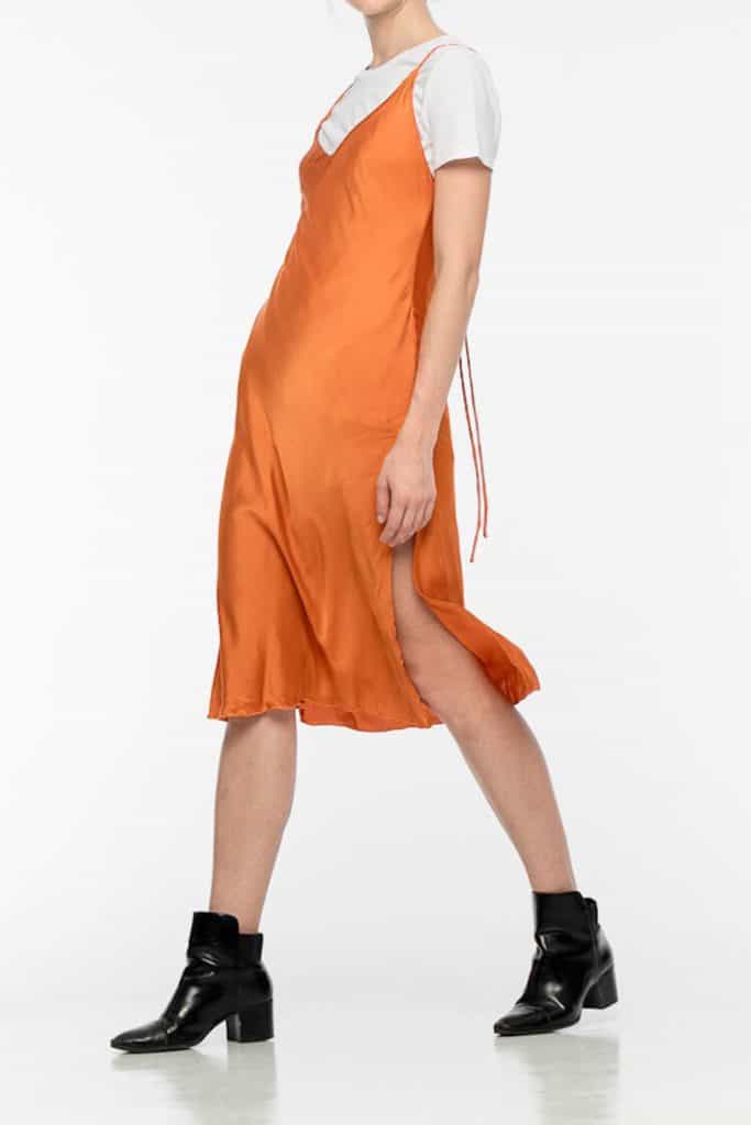 RIMMBA Lili Silk Dress Burnt Orange | | 10 Paduan Warna Terbaik Untuk Biru Tosca