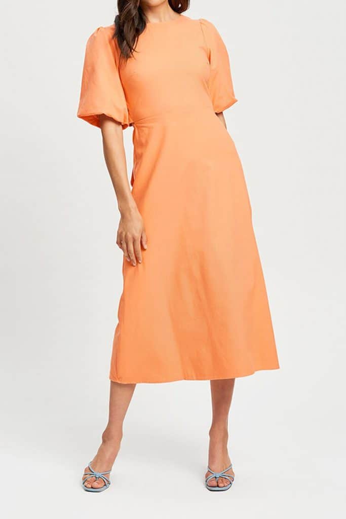 Savel Brodie Midi Dress | | 10 Paduan Warna Terbaik Untuk Biru Tosca