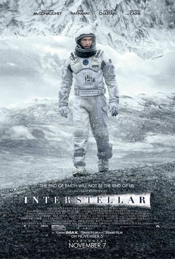 Interstellar 2014 | | 12 Rekomendasi Film Luar Angkasa Terbaik Yang Wajib Ditonton