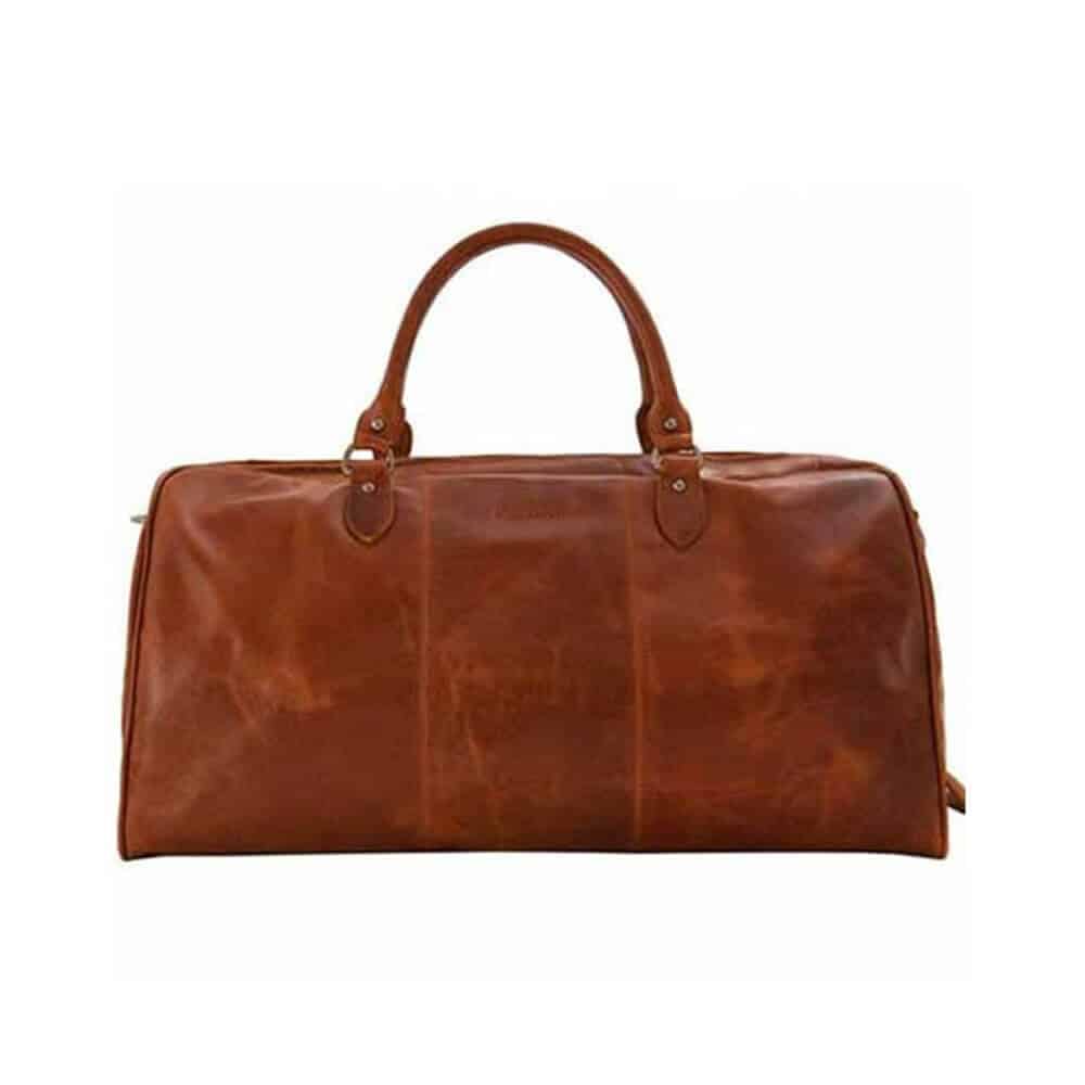 Kate Wood Weekender Travel Bag Cognac Leather | | 11 Inspirasi Kado Untuk Suami Yang Cocok Diberikan Di Hari Spesial