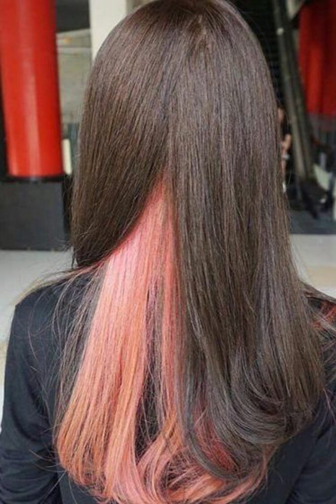 rose gold | | 6 Inspirasi Peek A Boo Hair Yang Lagi Hits Dan Wajib Dicoba