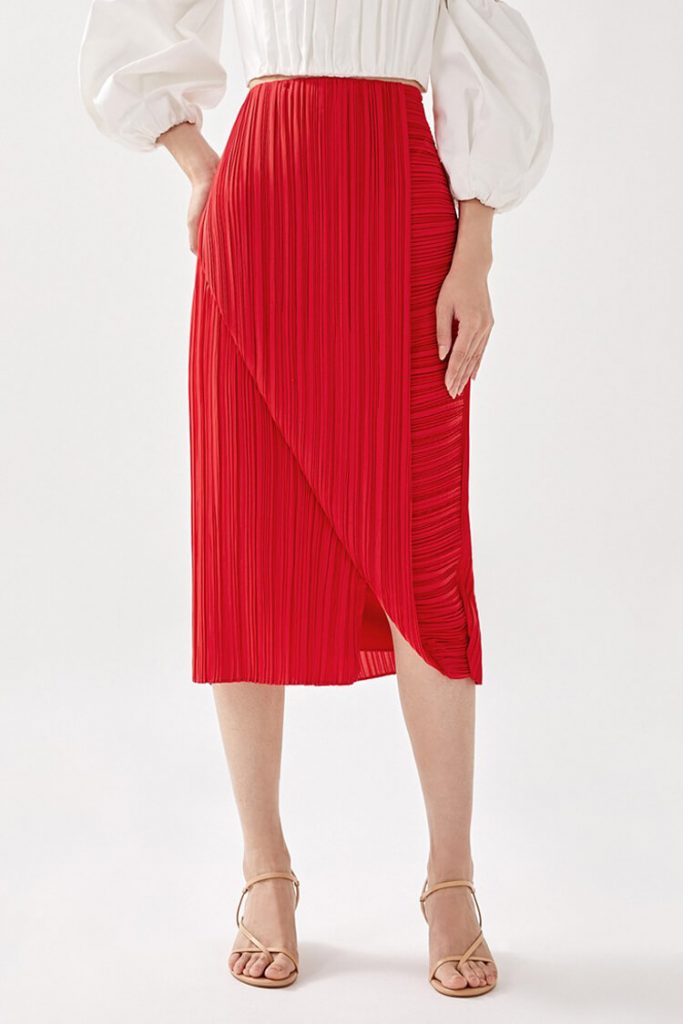 Love Bonito Sorrel Pleated Foldover Midi Skirt | | Wajib Tahu: Panduan Lengkap Padu Padan Rok Plisket