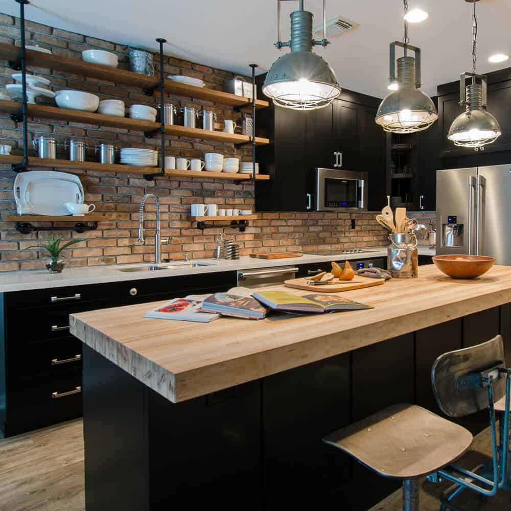 Dapur dan Meja Makan di Area Terbuka | | 11 Desain Rumah Industrial yang Keren dan Tidak Norak