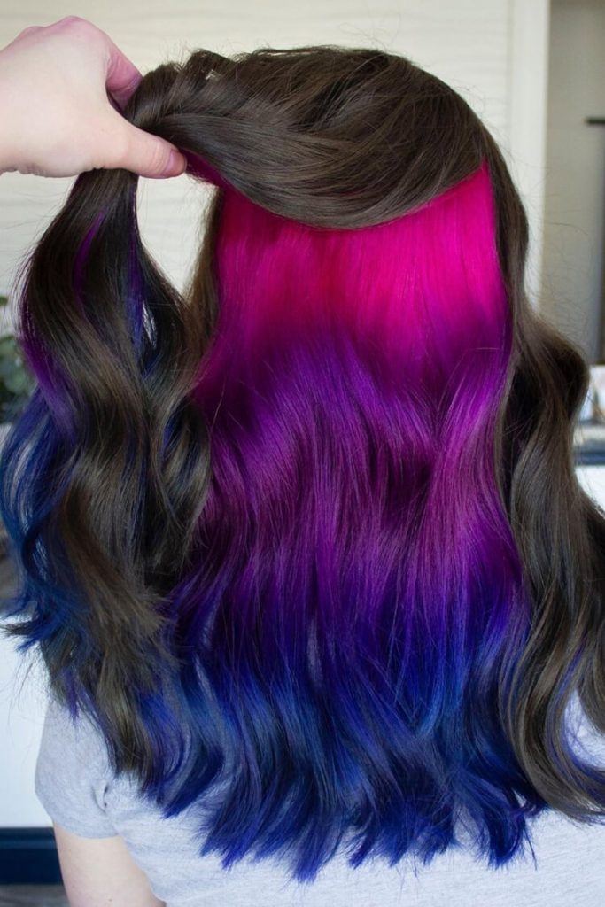 inspirasi warna ombre rambut yang cantik