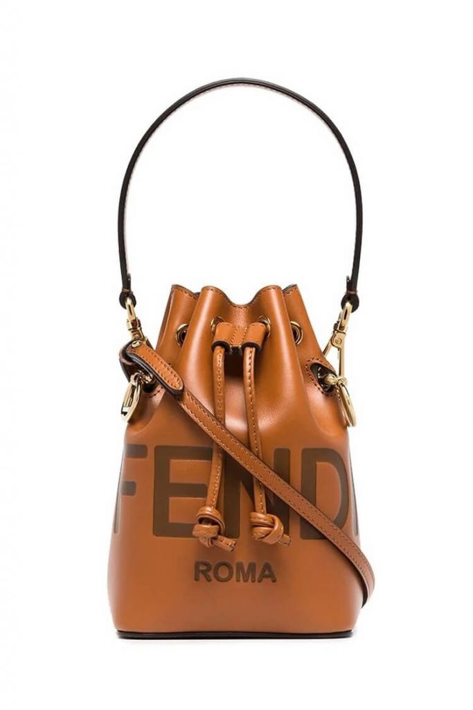 FENDI Mon Tresor Drawstring Bag in Brown | | 7 Warna Ini Paling Cocok dan Cantik Dipadukan dengan Cokelat